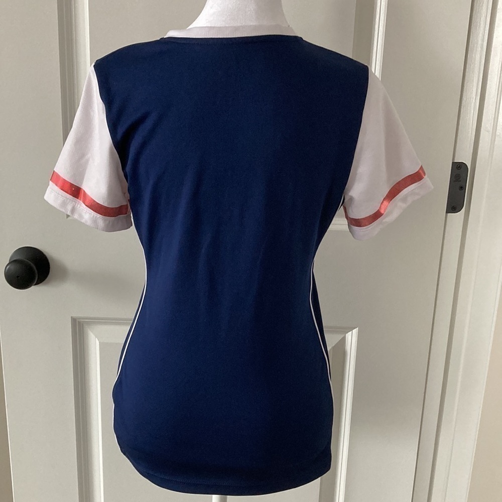 Cleveland Indians small deep v-neck top short sleeves - Picture 8 of 14